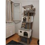 Feyza Design Lüks Kedi Tırmalama Evi ve Oyun Platformu Hamaklı Yuva - Seçenek 1
