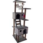 Feyza Design Lüks Kedi Tırmalama Evi ve Oyun Platformu, Hamaklı Yuva Tarzı - Seçenek 1