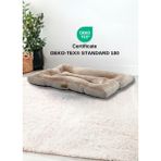 Feyza Design Lüks Peluş Kedi/köpek Yatağı ve Kaymaz Altlık, Konfor ve Şıklık Sunar - Ahşap - Bej - Seçenek 1