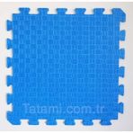 Feyza Design Mavi 50X50 cm Tatami Minderi, Şık ve Rahat Oturma Yastığı - Ahşap - Ceviz