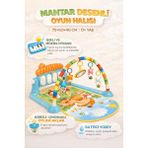 Feyza Design Mavi Bebek Oyun Halısı - Müzikli ve Işıklı Gelişim Matı - Seçenek 1 - Antrasit - 0,60 x 19 x 29 cm