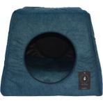 Feyza Design Mavi Üç Fonksiyonlu Kedi Evi, Rahat ve Şık Tasarım - Ahşap - Ceviz - Seçenek 1