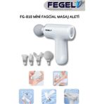 Feyza Design Mini Fascial Masaj Tabancası, Derin Doku Rahatlatıcı ve Titreşimli Yenilik - Ahşap - Beyaz