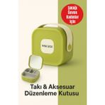 Feyza Design Mini Takı Kutusu, Aynalı, 4 Bölmeli, Seyahat ve Günlük Kullanım Için - Ahşap