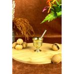 Feyza Design Minyatür 40ML Desenli Döküm Pirinç Sarı Tokmak Havan Sarımsak Ezici - Seçenek 1