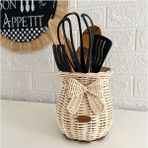 Feyza Design Modern Hasır Kaşıklık ile Şıklığı ve Düzeni Bir Arada Sunar - Ahşap - Bej - Seçenek 1