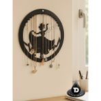 Feyza Design Modern Metal Takı Standı, Yüzük, Küpe ve Kolye Düzenleyici - Ahşap