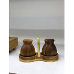 Feyza Design Modern Standlı Tuzluk Biberlik Seti, Şık ve Kullanışlı Tasarım - Seçenek 1