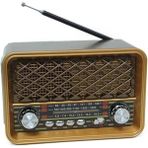 Feyza Design Nostaljik Tasarımlı USB Radyo, Şık ve Hafif, Yüksek Ses Kalitesi - Ahşap - Ceviz