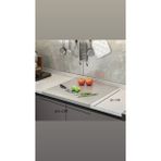 Feyza Design Paslanmaz Çelik Tezgah Koruyucu 50X60 Cm, Dayanıklı ve Şık Tasarım - Seçenek 1