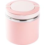 Feyza Design Pembe Paslanmaz Çelik Yuvarlak Yemek Taşıma Kabı 630ML - Seçenek 1