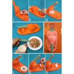 Feyza Design Pratik 2'li Hamur Açıcı ve Ravioli Kalıbı, Kolay Kullanım - Altın