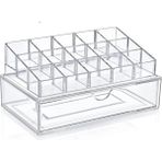 Feyza Design Pratik Çekmeceli Kozmetik Organizer, Şık ve Kullanışlı Tasarım - Ahşap - Beyaz