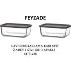 Feyza Design Pratik ve Şık 2'li Kahvaltılık Saklama Kabı Seti 1170CC - Seçenek 1