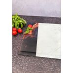 Feyza Design Prizmatik Cam Kesme Tahtası, 25X35CM, Dayanıklı ve Şık Tasarım - Ahşap - Beyaz - Seçenek 1
