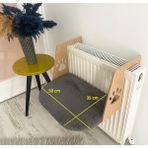 Feyza Design Radyatöre Kolay Asılan Konforlu Kedi Yatağı - Altın - Gri - Seçenek 1