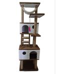 Feyza Design Rahat ve Eğlenceli Kedi Tırmalama, Hamaklı Yuvalı Oyun Alanı - Seçenek 1