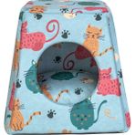Feyza Design Rahat ve Şık Eco Mint Kedi Yatağı 37X37X37CM - Açık Bej - Seçenek 1