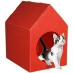 Feyza Design Renkli Plastik Kedi Evi, Konforlu ve Şık Kedi Kulübesi - Seçenek 1