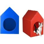 Feyza Design Renkli Plastik Kedi Evi Seti, Rahat ve Şık Tasarım, Iç ve Dış Mekan Kullanımı - Seçenek 1