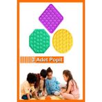Feyza Design Renkli Popit Duyusal Oyuncak - Motor Becerileri Geliştirici - Seçenek 1
