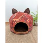 Feyza Design Renkli ve Şık Kemerli Kedi Evi, 39X39X30 Cm, Konforlu ve Güzel Tasarım - Seçenek 1