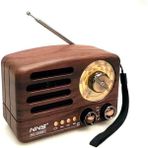 Feyza Design Retro Ahşap Mini Radyo, Şık ve Zarif Tasarım ile Dekorunuza Uyum Sağlar