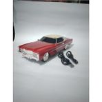 Feyza Design Retro Araba Tasarımlı Taşınabilir Mini Radyo, Şık ve Kullanışlı Aksesuar - Altın - Turkuaz