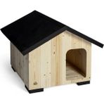 Feyza Design Rufu Ahşap Köpek Kulübesi Tr-Xsmall Krem 46X54X45 Cm, Şık ve Dayanıklı - Seçenek 1