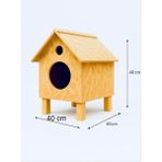 Feyza Design Sevimli Kedi Evi 40X40X40 Cm, Iç ve Dış Mekan Için Uygun - Seçenek 1