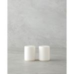 Feyza Design Şık 2'li Seramik Tuzluk ve Biberlik Seti, 6 Cm, Krem Renk - Seçenek 1
