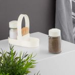Feyza Design Şık 2'li Tuzluk ve Biberlik Seti, Modern Mutfak Dekoru Için Ideal - Seçenek 1