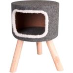 Feyza Design Şık Iskandinav Tarzında Gri Kedi Evi 35X35X50 cm - Seçenek 1