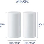Feyza Design Şık Porselen Tuzluk Biberlik Seti, 8cm, Ev ve Mutfak Için Ideal - Seçenek 1