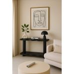 Feyza Design Şık ve Modern 2 Katlı Masif Ahşap Dekoratif Konsol, Evinizin Vazgeçilmezi