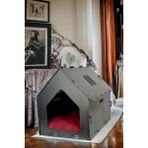 Feyza Design Siyah Ahşap Kedi Evi ve Yuvası, Şık ve Dayanıklı Tasarım - Seçenek 1