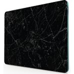 Feyza Design Siyah Granit Desenli Cam Kesme Tahtası 30X40CM, Dayanıklı ve Şık Tasarım - Ahşap - Beyaz - Seçenek 1