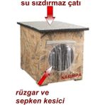 Feyza Design Su Geçirmez Isı Yalıtımlı Kedi Kulübesi 30X33X36CM, Iç-Dış Mekan - Seçenek 1