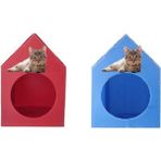 Feyza Design Su Geçirmez Kedi Evi, 2 Adet, Konforlu ve Dayanıklı Tasarım - Seçenek 1
