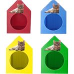 Feyza Design Su Geçirmez Kedi Evi Seti, Rahat ve Dayanıklı 4'lü Paket - Seçenek 1