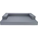 Feyza Design Su Geçirmez Orthopedic Köpek Yatağı, Gri, 90X65X8CM - Altın - Gri - Seçenek 1