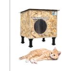 Feyza Design Su ve Soğuk Yalıtımlı Ayaklı Kedi Evi, Iç ve Dış Mekan Kullanımı - Seçenek 1