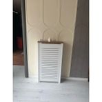 Feyza Design Tunacan Trend Teak-Beyaz Petek Önü Kaplama Yüksek Petekler Için Petek Kaplama Dresuar 56 Lık - Ahşap - Ceviz