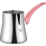Feyza Design Venedik 304 Paslanmaz Çelik Türk Kahvesi Sütlük No 5 1500 ml - Seçenek 1 - Ahşap - Bej