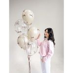 Feyza Design Vizon Fiyonk Kurdeleli Kum Beji ve Şeffaf Balon Seti – 10'lu Doğum Günü Süsü - Seçenek 1