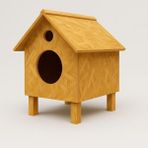 Feyza Design Yalıtımlı Kedi Evi, Iç ve Dış Mekan Için Güvenli ve Konforlu 35X40X40 cm - Seçenek 1