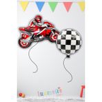 Feyza Design Yarış Temalı Folyo Balon Seti - 2'li Parti Süsleme - 0,5 x 9 cm - 001-Renkli