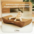 Feyza Design Yatay Kedi Tırmalama Kanepesi, Oluklu Mukavva, Small (50X10X24 Cm) - Seçenek 1