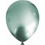 Feyza Design Yeşil Krom Balon - 20'li Paket, Parti ve Eğlence Malzemeleri - 0,5 x 9 cm - Adaçayı Yeşili
