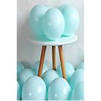 Feyza Design Yeşil Pastel Renk Mat Balon Setleri - Hava Dolgulu - 52X38 AMERİKAN SERVİSİ 35X35 PEÇETELER - Adaçayı Yeşili